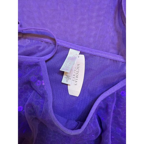 Vintage Y2K 2001 Victorias Secret Purple Sheer Nightie S‎ NWT - Picture 9 of 9